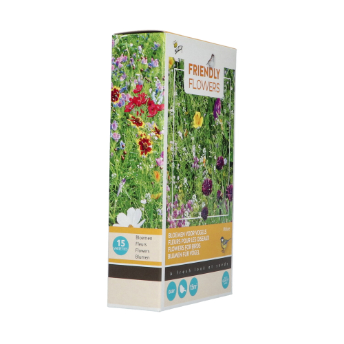 Friendly flowers - birds mixture