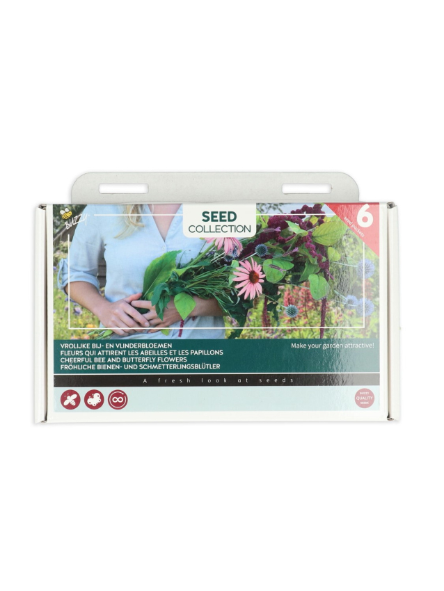 Collection de fleurs d'abeilles et de papillons