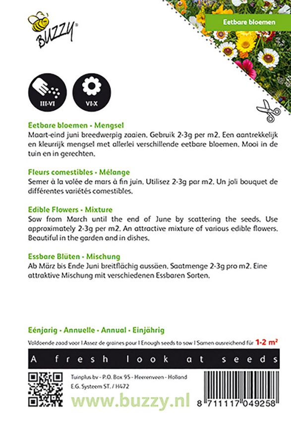 Mélange de fleurs comestibles