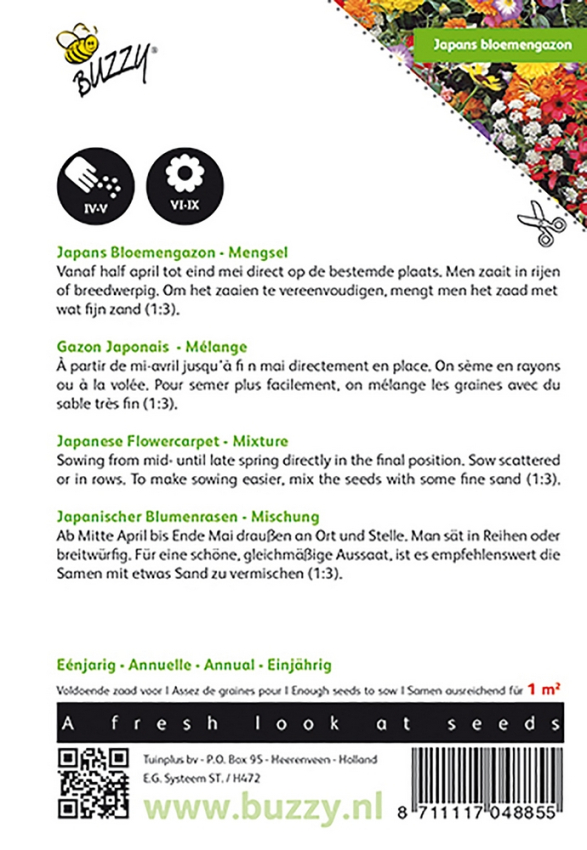 Japanischer blumenrasen mischung