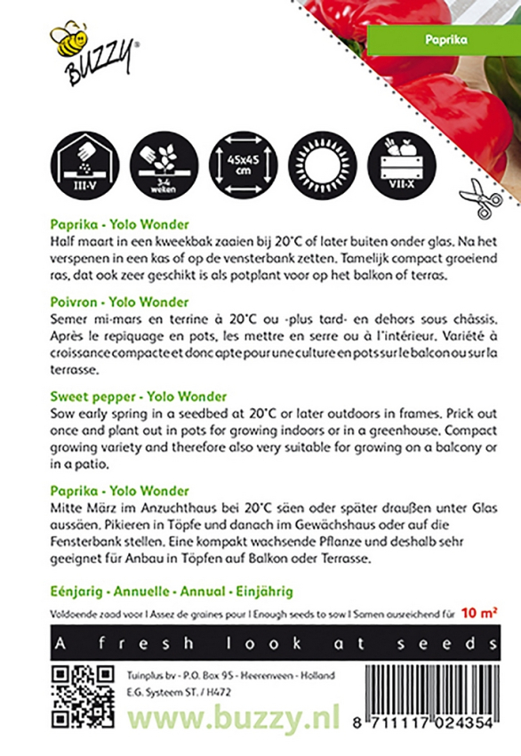 Sweet pepper yolo wonder